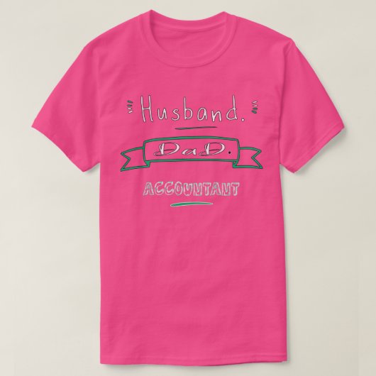 Husband Vater Accountant T-Shirt (Design vorne)
