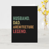 Husband Vater Architect Karte (Gelbe Blume)
