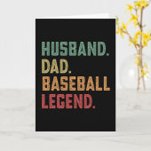 Husband Vater Baseball Legend Sports Karte (Gelbe Blume)