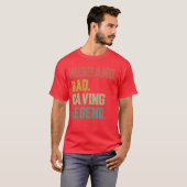 Husband Vater Caving Legend Funny Vaterfreund T-Shirt (Vorne ganz)