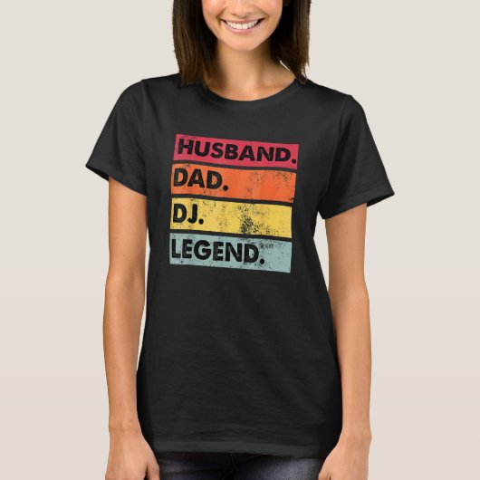 Husband Vater Dj Legend Dj Disk Jockey Music Playe T-Shirt (Vorderseite)