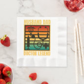 Husband Vater Doctor Legend Serviette (Beispiel)
