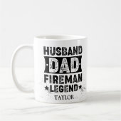 Husband Vater Fireman Legend Kaffeetasse (Links)