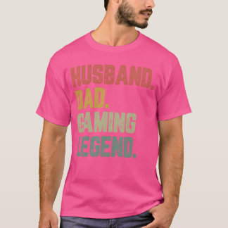 Husband Vater Gaming Legend Funny Vater Vintag T-Shirt