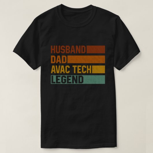  Husband-Vater HVAC Tech Legend Funny HVAC Technic T-Shirt (Design vorne)