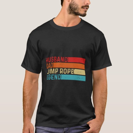 Husband Vater Jump Rope Legend Vater T-Shirt (Vorderseite)