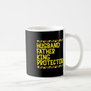 Husband Vater King Protector Kente Black African Kaffeetasse