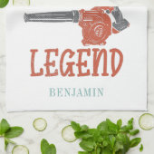 Husband Vater Leaf Blower Legend Novelty Geschirrtuch (Gefaltet)