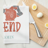 Husband Vater Leaf Blower Legend Novelty Geschirrtuch (Viertel Falte)