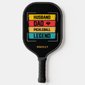 Husband Vater Pickleball Legend Personalisiert Nam Schläger (Rückseite)