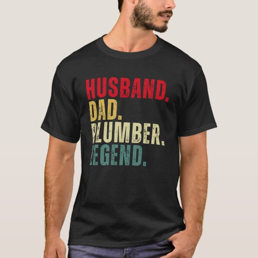 Husband-Vater Plumber Legend T-Shirt (Vorderseite)