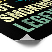 Husband Vater Pot Rauchen Legend Weber Vater Rauch Poster (Ecke)