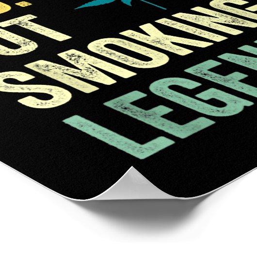 Husband Vater Pot Rauchen Legend Weber Vater Rauch Poster (Ecke)