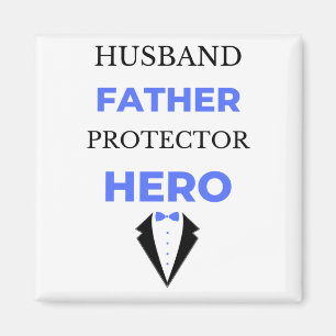 Husband Vater Protector Hero bl Magnet