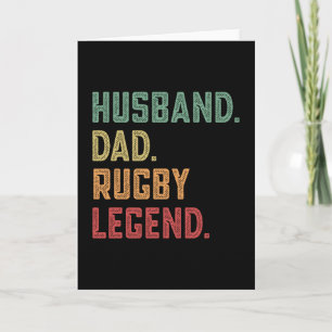 Husband Vater Rugby Legend Sports Karte