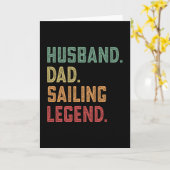 Husband Vater Sailing Legend Sailing Karte (Gelbe Blume)