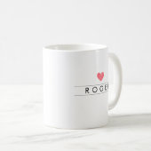 Husband Vater Simple Word Game Individuelle Name Kaffeetasse (VorderseiteRechts)