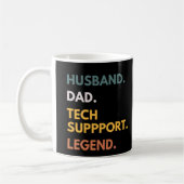 Husband Vater Tech Support Legend Funny Daddy Kaffeetasse (Links)