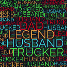 Husband Vater Trucker Legend