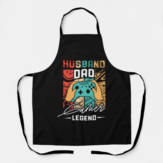 Husband Vater Video Game Legende Schürze (Vorderseite)
