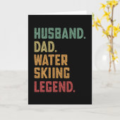 Husband Vater Wasserski Legend Ski Karte (Gelbe Blume)