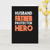 Husband-Vaterschützer-Held - Bester Vater Karte (Gelbe Blume)