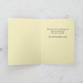 Husband Vatertag Blaue Inspirivität Karte (Innenseite)