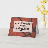Husband Vathers Day Basketball Groß bekümmert C Karte (Gelbe Blume)