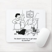 Husband versucht nicht, sich zu wütend zu machen mousepad (Mit Mouse)