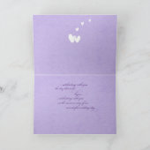 Husband Wedding Jubiläumsfeier Lavender Karte (Innenseite)