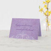 Husband Wedding Jubiläumsfeier Lavender Karte (Gelbe Blume)