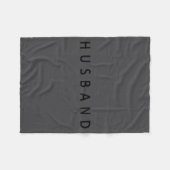 Husband Wedding Married Couple Wife Matching Husba Fleecedecke (Vorderseite (Horizontal))