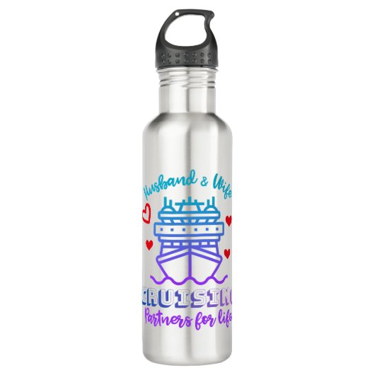 Husband & Wife Cruise Partners SS Insulated Bottle Edelstahlflasche (Vorderseite)