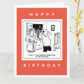 Husband Will nicht, Cartoon zu hinterfragen Karte (Gelbe Blume)