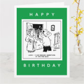 Husband Will nicht, Cartoon zu hinterfragen Karte (Gelbe Blume)