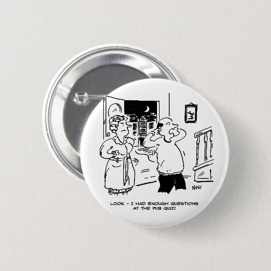 Husband Will nicht zu fragen Button (Vorne & Hinten)