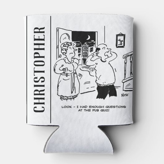 Husband Will nicht zu fragen Dosenkühler (Rückseite)