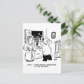 Husband Will nicht zu fragen Postkarte (Stehend Vorderseite)