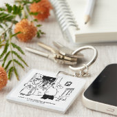 Husband Will nicht zu fragen Schlüsselanhänger (Vorderseite rechts)