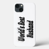 Husband with black text  iPhone case (Rückseite)