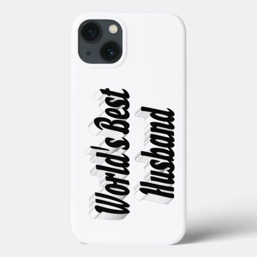 Husband with black text  iPhone case (Rückseite)