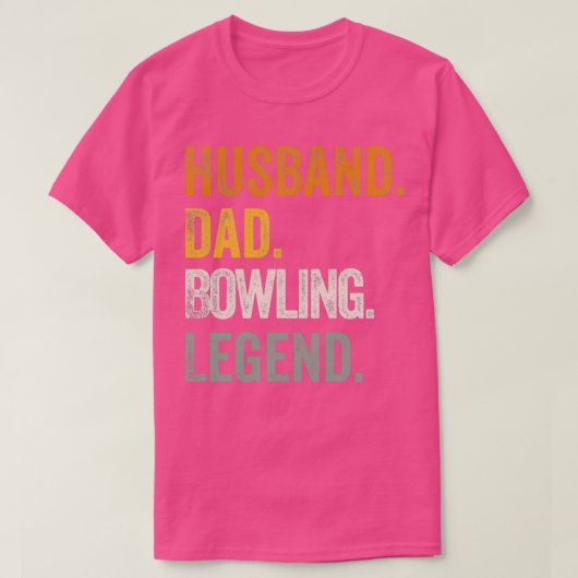HusbandDadBowlingLegend Funny Gift für Bowling Lov T-Shirt (Design vorne)