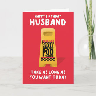 Husband's Birthday Card Karte