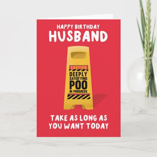 Husband's Birthday Card  Karte (Vorderseite)