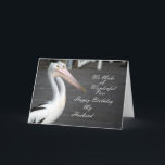 Husbands Birthday Pelicans Karte<br><div class="desc">Eine Geburtstagskarte für deinen Mann.</div>