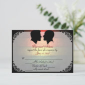 Husbands IV Custom Gay Wedding RSVP Cards Karte (Stehend Vorderseite)