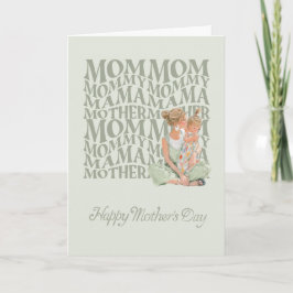 Husband's Mother's Day Card to Wife and Daughter Karte
