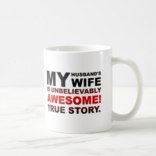 Husbands Phantastische Ehefrau Funny Mug Kaffeetasse (Rechts)