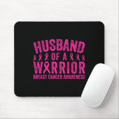 Husbynd eines Brustkrebs-Kriegers Mousepad (Mit Mouse)