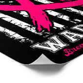 Husbynd eines Brustkrebs-Kriegers Poster (Ecke)